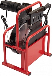 Нагреватель и торцеватель в боксе гидравлического стыкового сварочного аппарата для пнд труб Gas Fusion Red-315